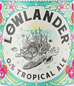 lowlander 0.3% tropical ale logo lowlander 0.3% tropical ale logo